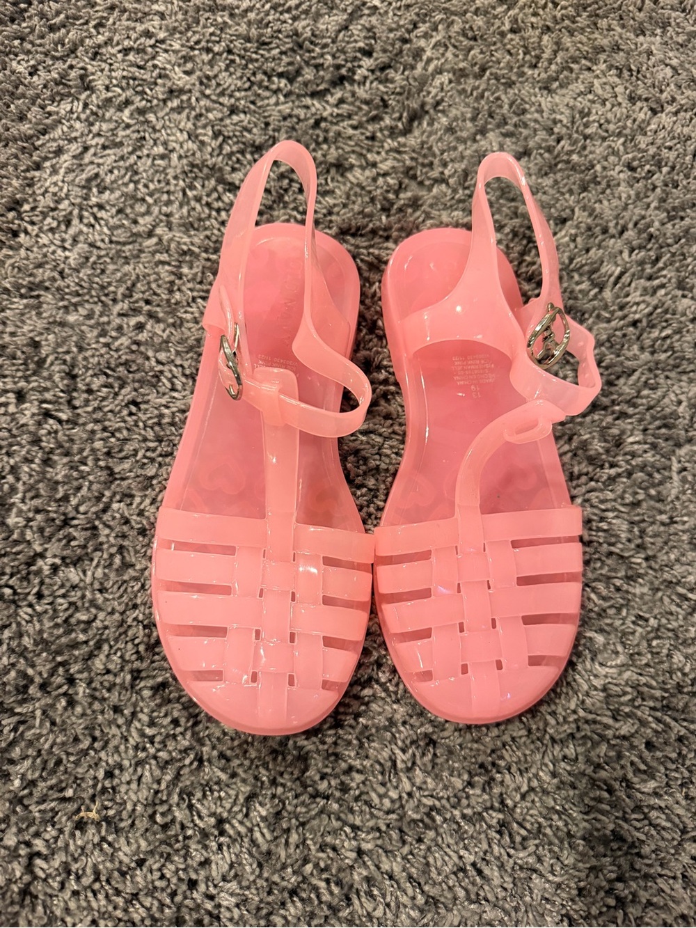 Old Navy Pink Jelly Slingback Sandals for Kids